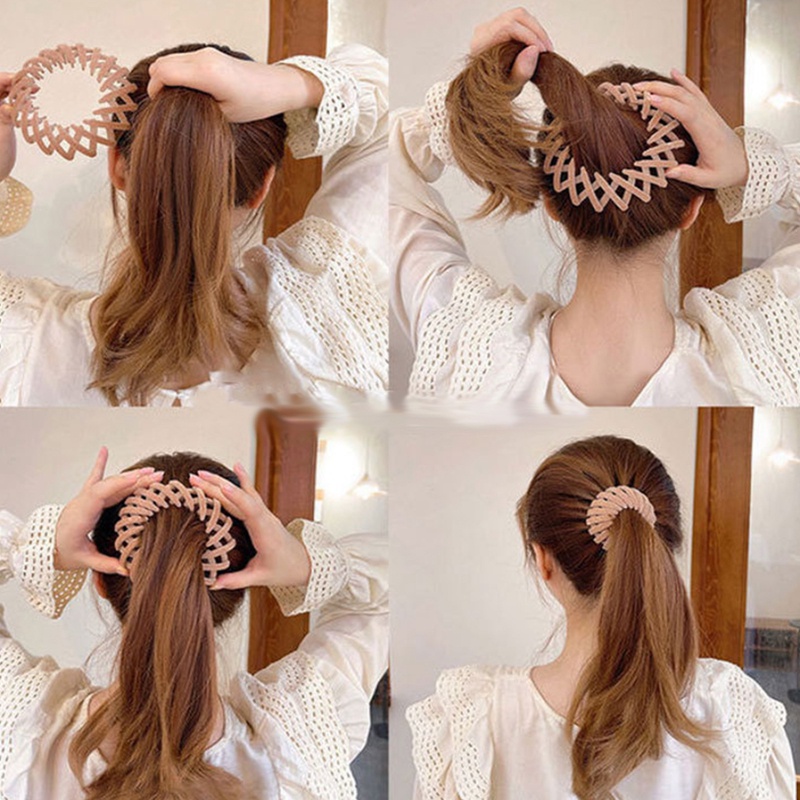 Ygt Kẹp Tóc Đuôi Ngựa Bằng Nhung Màu Trơn Xinh Xắn Cho Nữ