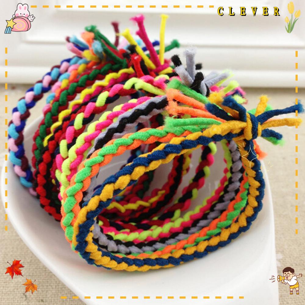 Bộ 10 Dây Cột Tóc Gợn Sóng Nhiều Màu Sắc Ngẫu Nhiên