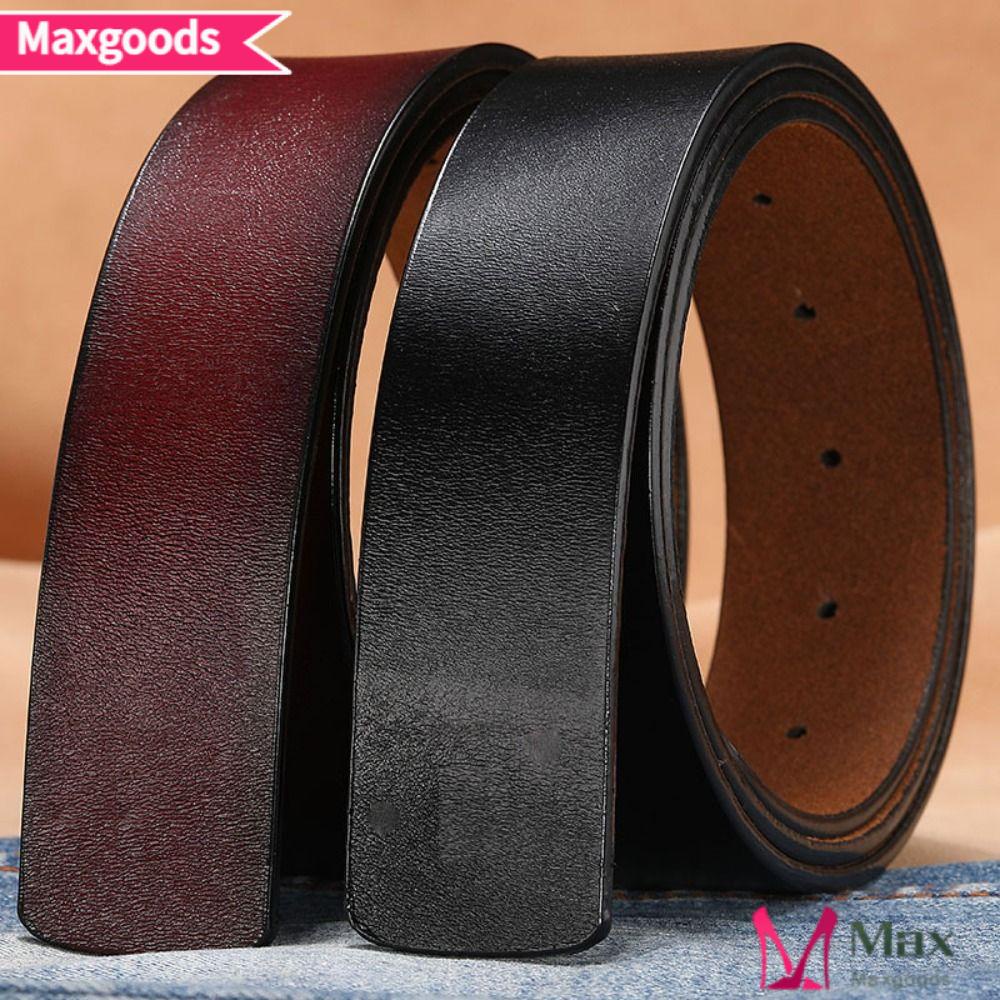 Thắt Lưng Da Bò Có Lỗ Thoáng Khí Thay Thế DIY 3.3 / 3.8cm