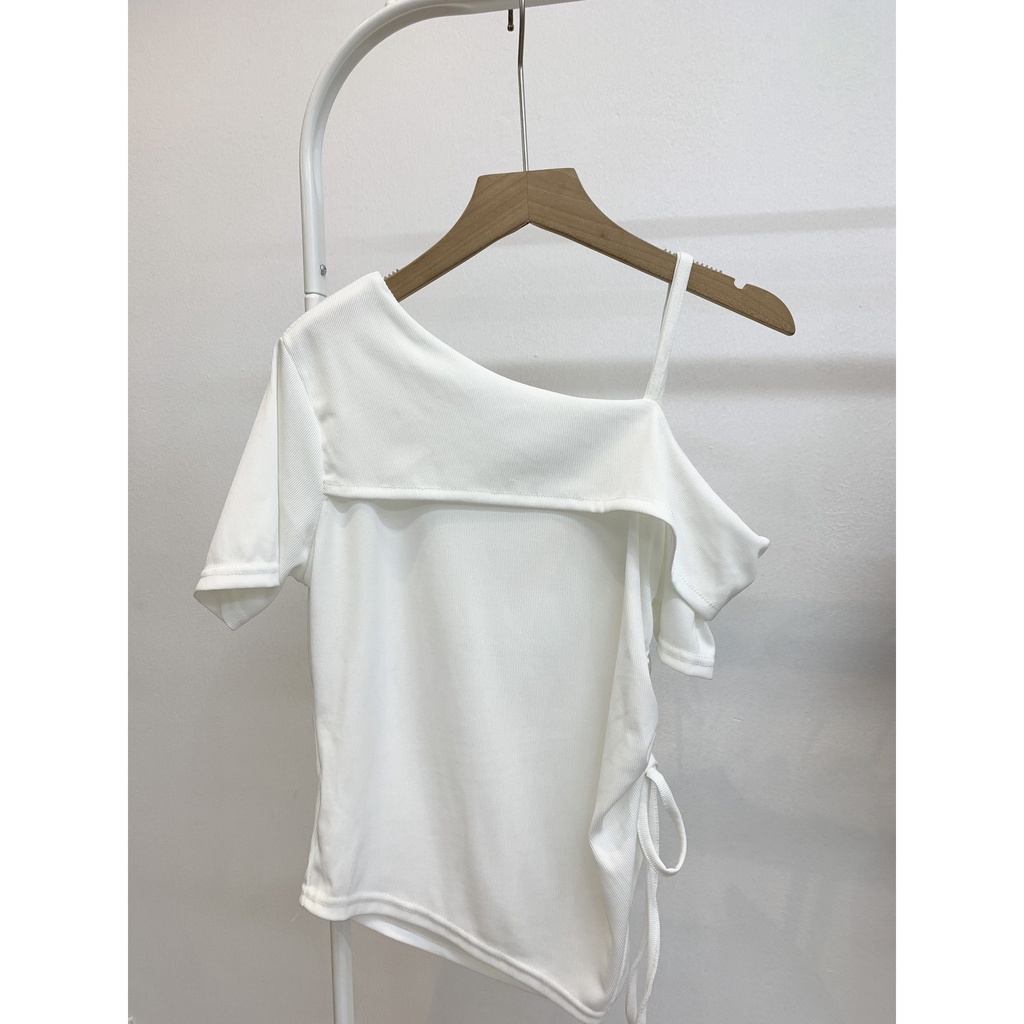 Áo thun tăm lệch vai rút hông A2776 SUSSTORE