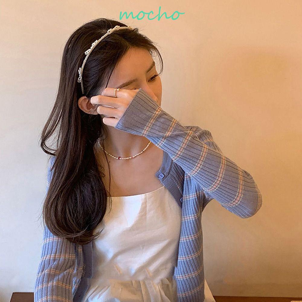 Cài Tóc Nơ Chéo Chống Trượt Thời Trang Hàn Quốc Cho Cô Dâu