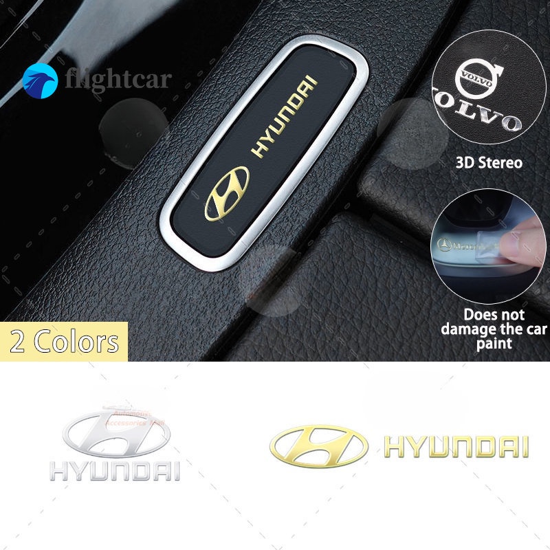 Miếng Dán Kim Loại Cho Vô Lăng Xe Hơi Hyundai I10 loniq hybrid Elantra Tucson Reina Santa Accent