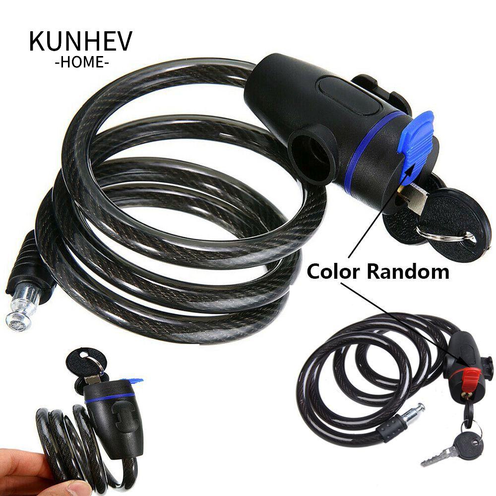 KUNHEV Dây Xích Khóa Vành Xe Đạp Leo Núi Bằng Thép Chống Trộm