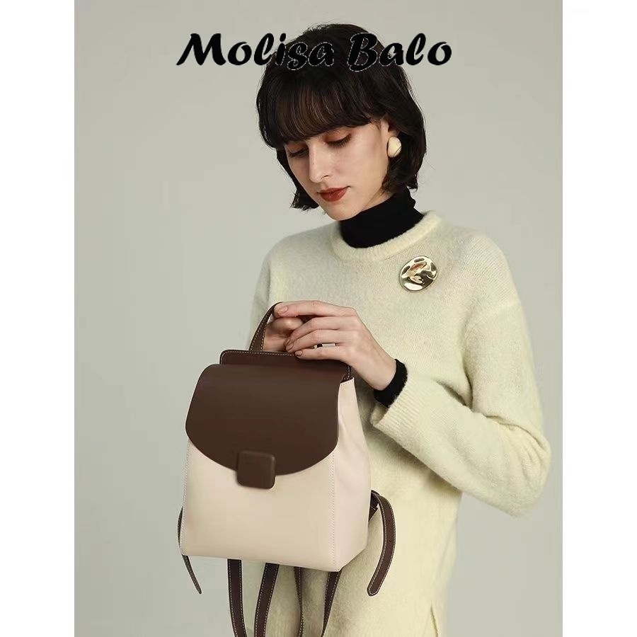 Molisa  Balo nữ thời trang Balo da mềm PU 2023 NEW  Stylish Comfortable Beautiful ins L91T2WI 37Z230910