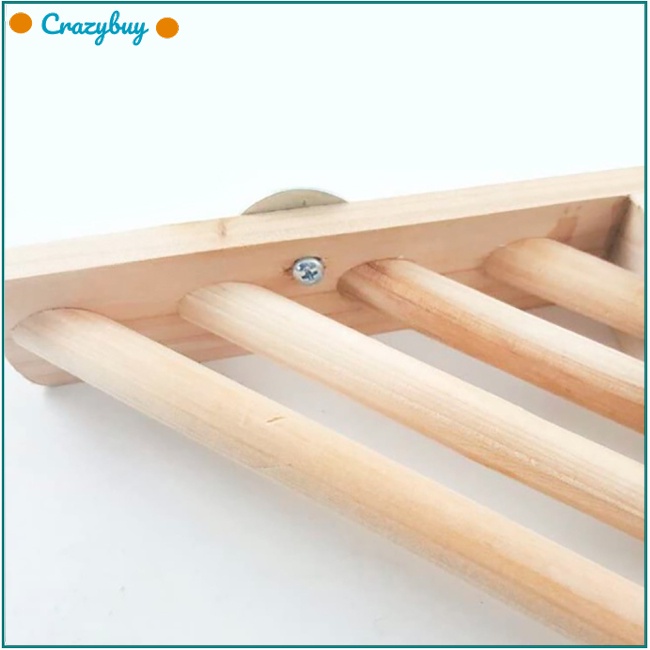 Cr Giá Đỡ Bằng Gỗ Đa Năng Tiện Dụng Cho Chim Vẹt / Sóc