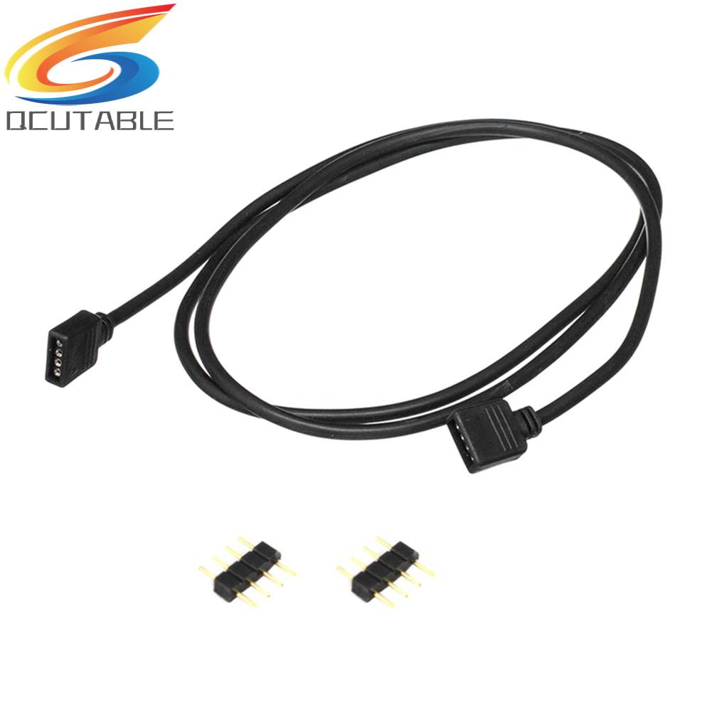 Cáp Nối Dài Đèn LED RGB 5050 3528 4Pin Màu Đen