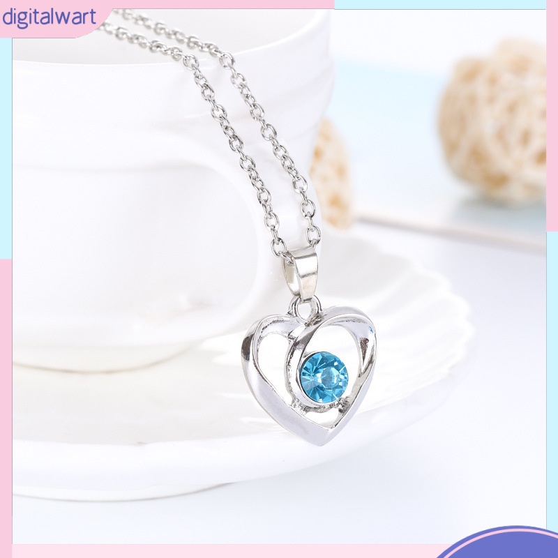 Vòng cổ Mặt Trái Tim Đính Đá Thời Trang Cho Nữ