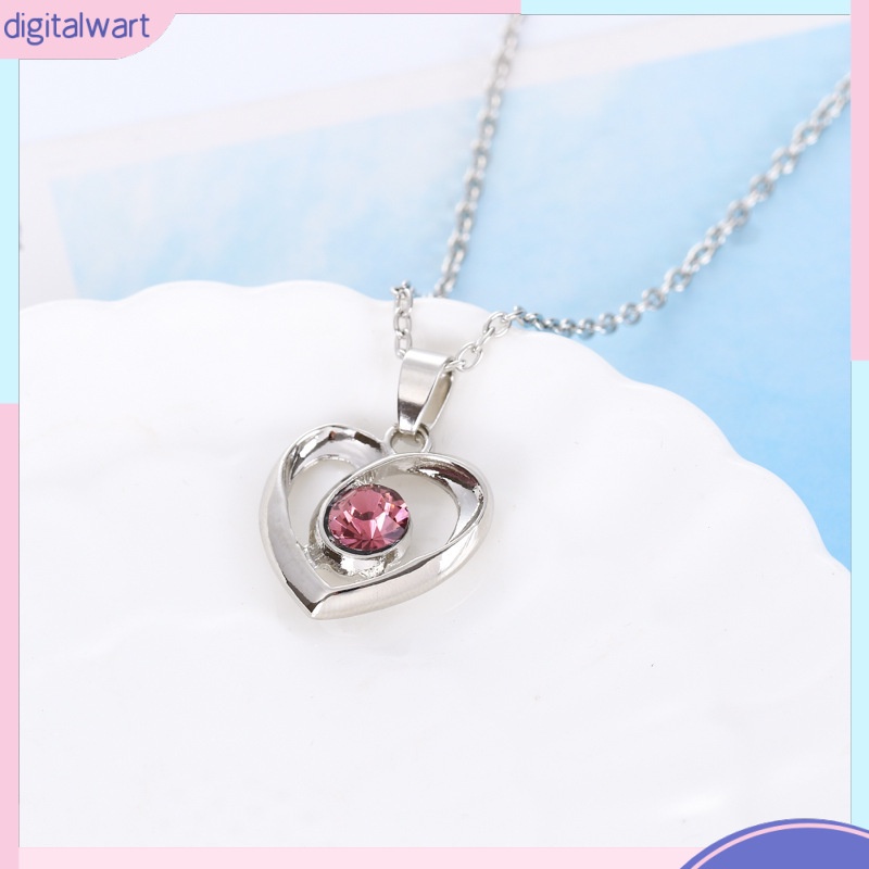 Vòng cổ Mặt Trái Tim Đính Đá Thời Trang Cho Nữ