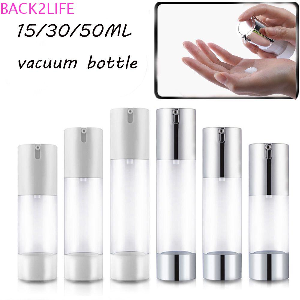 Chai Nhựa Trong Suốt Chiết Mỹ Phẩm Du Lịch Có Vòi Bơm BACK2LIFE