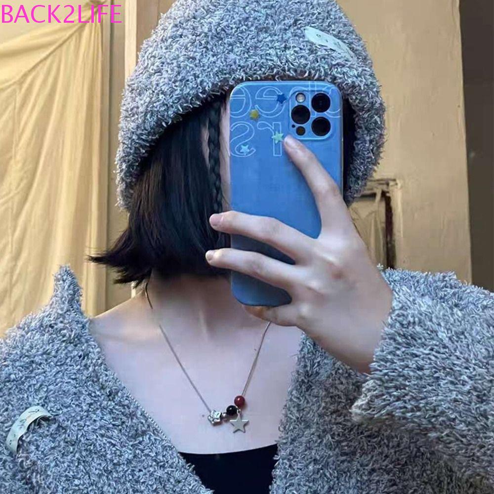 Vòng cổ Thép Titan Mặt Hình Ngôi Sao Năm Cánh Tinh Tế Cho Nữ Y2k BACK2LIFE