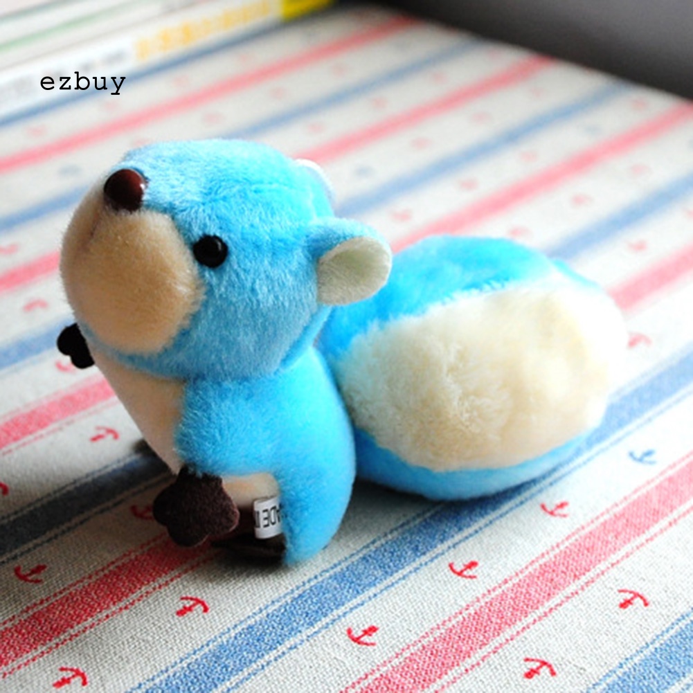 Móc Khóa Hình Sóc Nhồi Bông Đáng Yêu Trang Trí Túi Xách / Điện Thoại