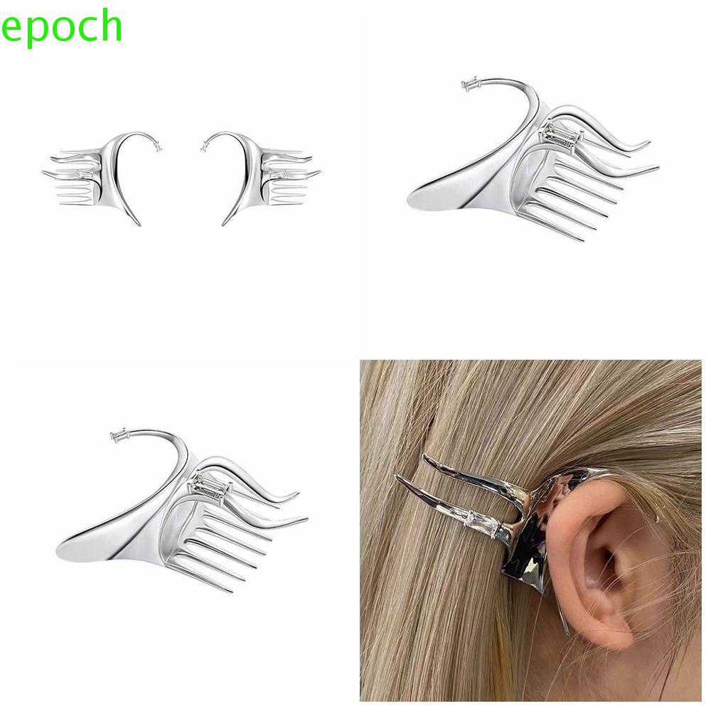 Khuyên Kẹp Vành Tai EPOCH Bằng Hợp Kim Bạc Thời Trang Hàn Quốc Cá Tính Cho Nữ