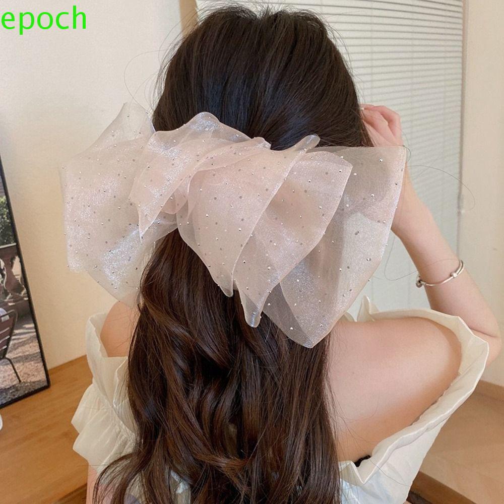 Kẹp Tóc Nơ EPOCH Đính Đá Bằng Hợp Kim Cho Nữ