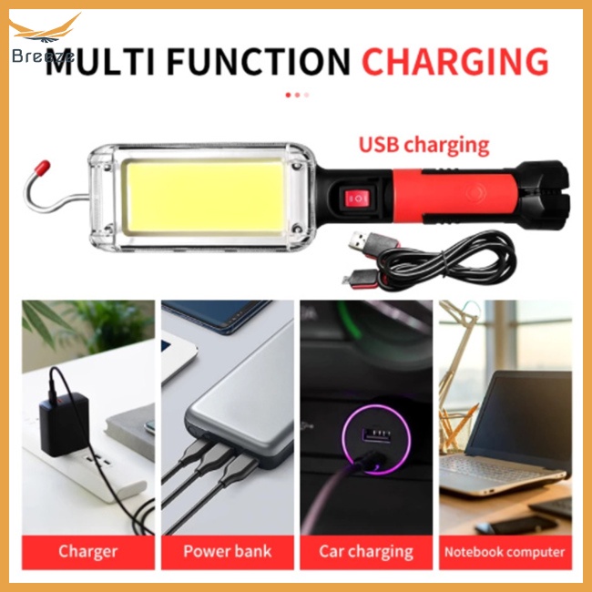 Đèn Led Cob 700lm Chống Thấm Nước Sạc Usb Có Móc Treo Tiện Dụng