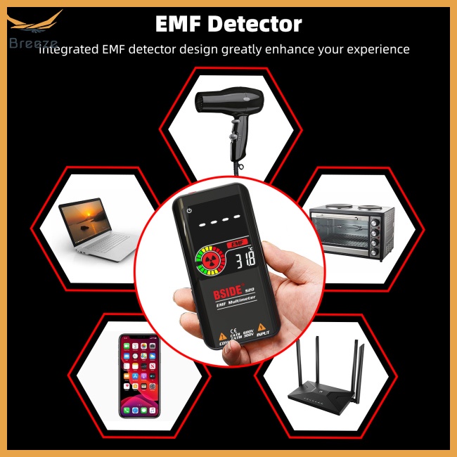 Vạn Năng Kế Kỹ Thuật Số Bside-s20 Emf 9999 Ac / dc