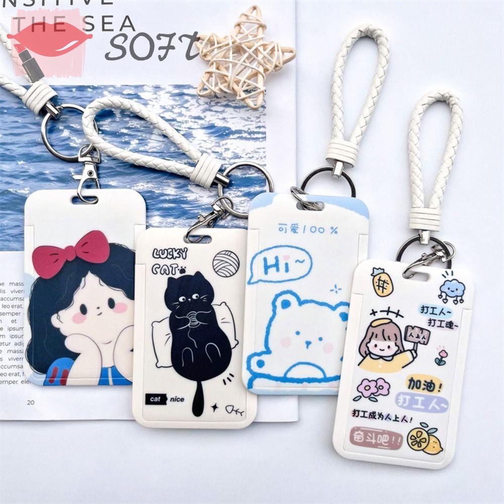 SOFTNESS Ví Đựng Thẻ ID / Danh Thiếp Kiểu Dáng Đơn Giản Tiện Lợi