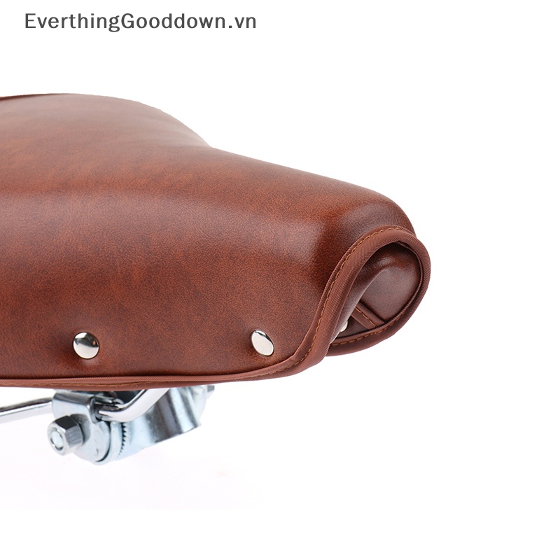 Everthinggooddown Yên Xe Đạp Bằng Da PU Thoải Mái Phong Cách Cổ Điển