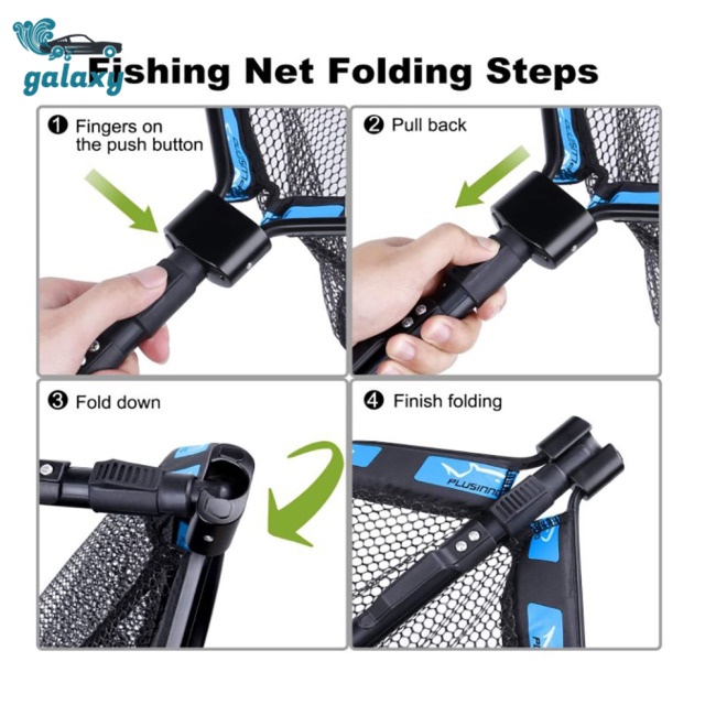 Galaxy Lưới Đánh Bắt Cá Bằng Hợp Kim Nhôm Gọn Nhẹ Có Thể Gấp Gọn Tiện Dụng
