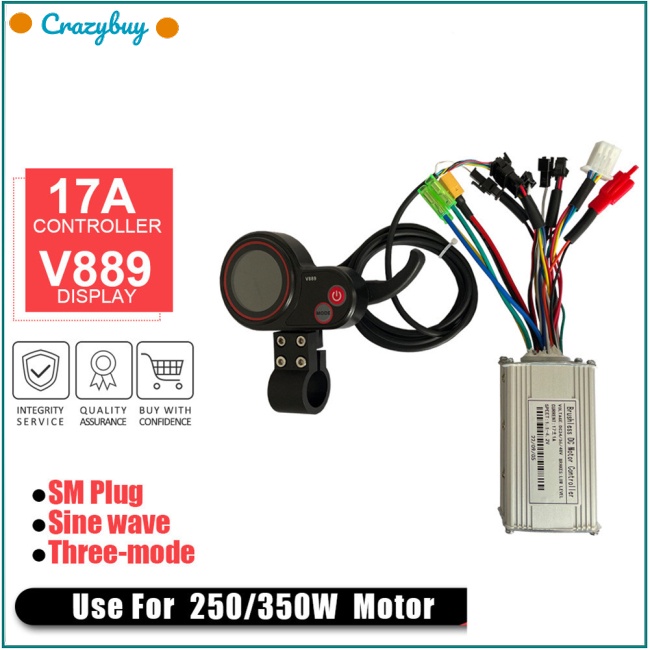 Bộ Điều Khiển CR Kugoo M4 17a Màn Hình Màu Hiển Thị V889 Cho Xe Đạp Điện