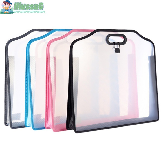 Bộ 2 Túi Đựng Tài Liệu Dày Khổ A3 Trong Suốt 3d Sức Chứa Lớn Tiện Dụng