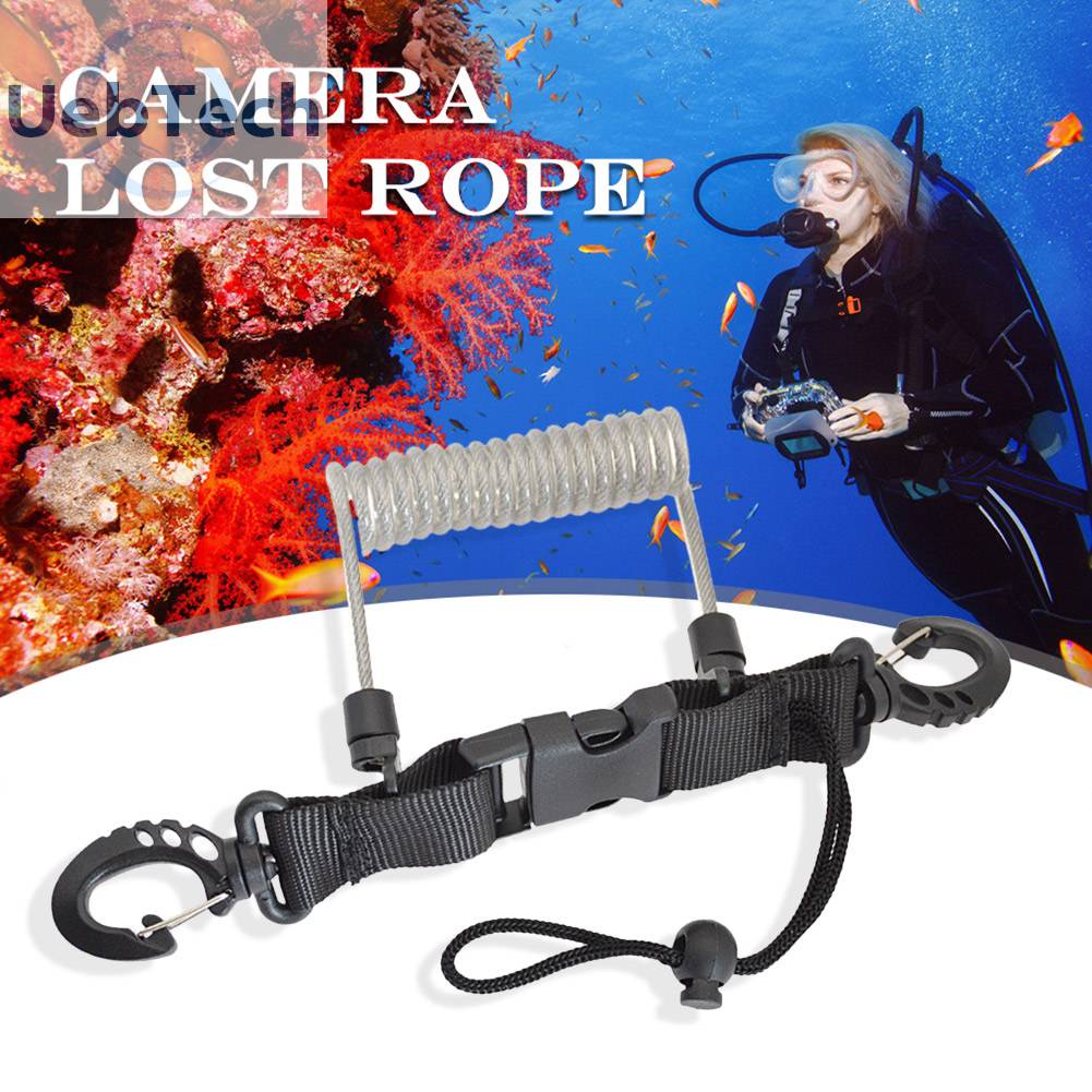 Dây Lò Xo TPU Chống Thất Lạc Cho Máy Ảnh Thể Thao