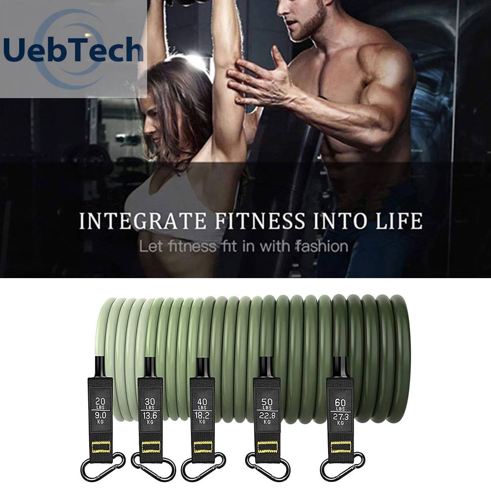 Set 11 Dụng Cụ Dây Kéo Đàn Hồi Hỗ Trợ Tập Thể Hình Chống Trượt