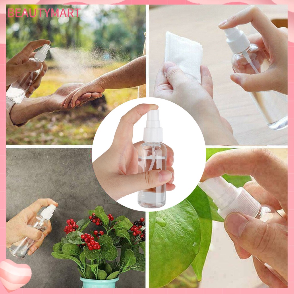 Set 10 / 5 Lọ Đựng Dung Dịch Mỹ Phẩm 60ml Chống Rò Rỉ Có Thể Tái Sử Dụng