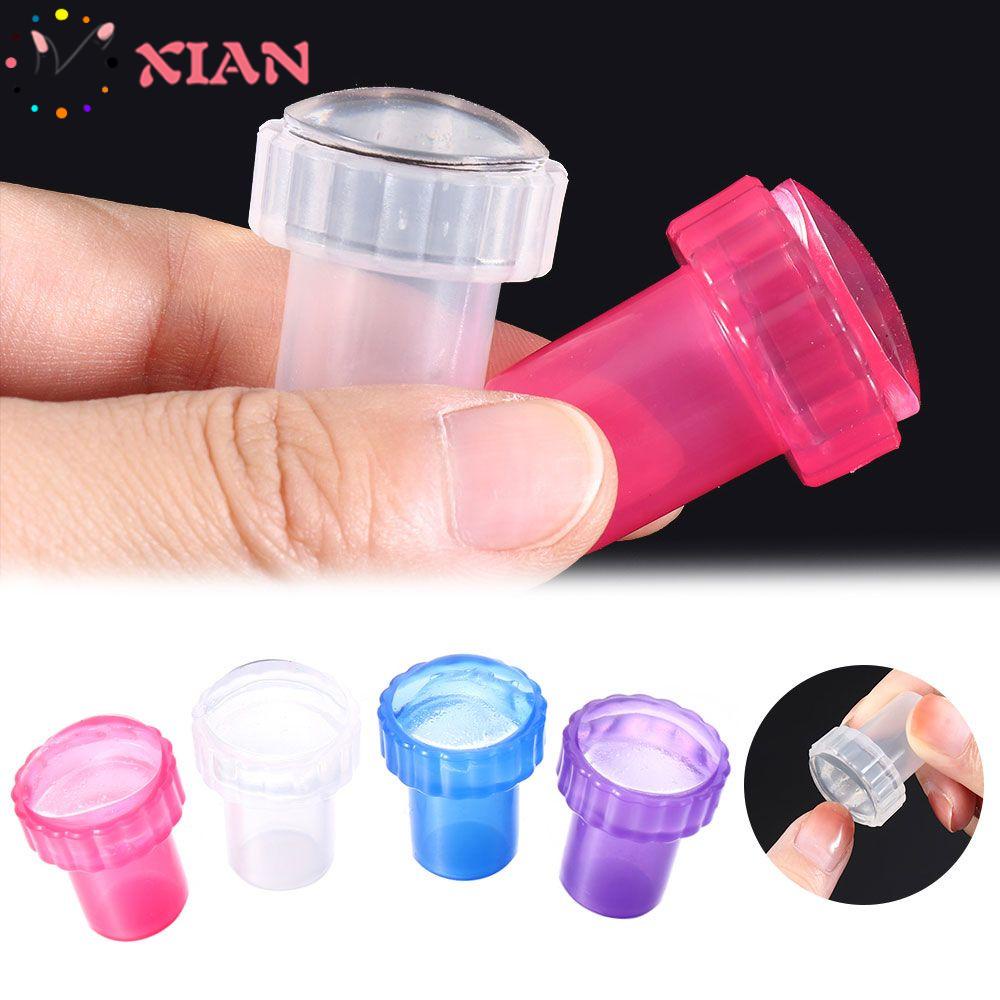 XIANTIN Set 3 Khuôn In Móng Nghệ Thuật Bằng Silicone
