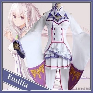 Bộ Tóc Giả Cosplay Nhân Vật Re: Life in a different world from zero Emilia GP41