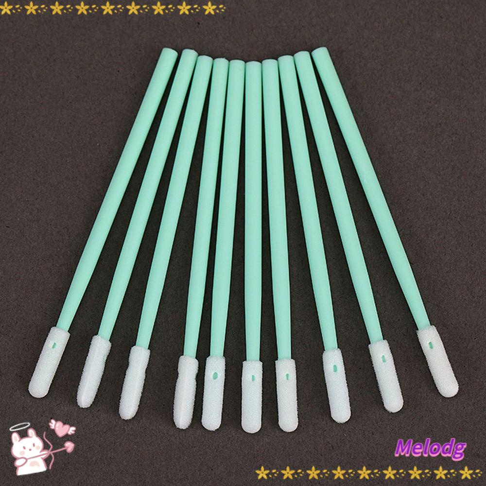 Bộ 200 Tăm Bông 2.75 '' Linh Hoạt Màu Xanh Lá 7cm Dùng Để Vệ Sinh Máy Ảnh Đầu In