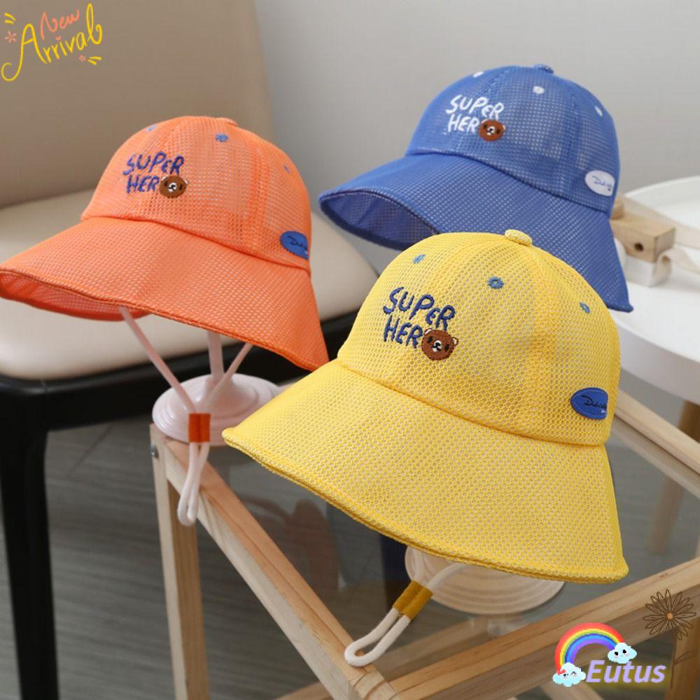 EUCA Mũ Bucket Chống Nắng Thoáng Khí Thời Trang Đi Biển Xinh Xắn