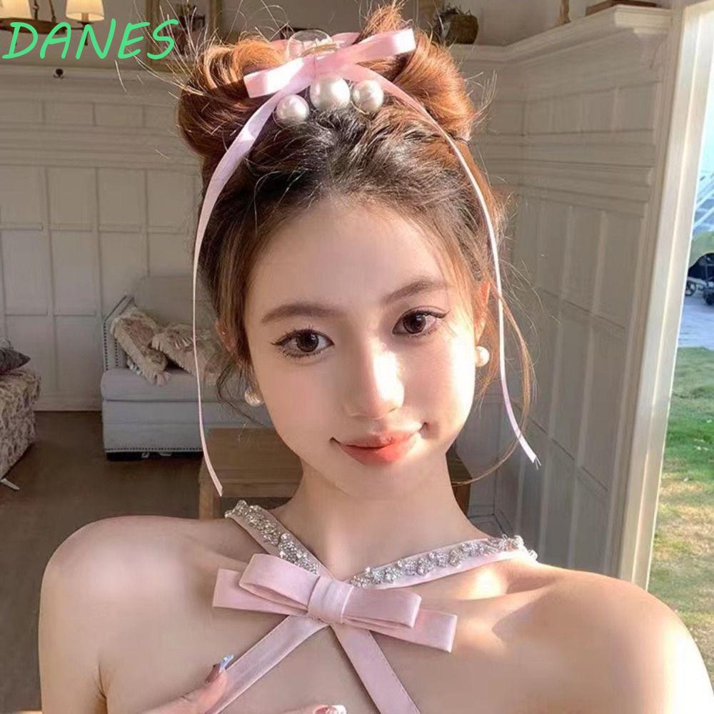 DANES Kẹp Tóc Nơ y2k Phong Cách Lolita Đơn Giản Cho Nữ