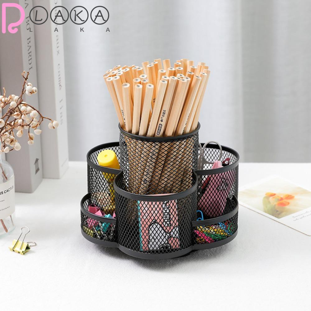 LAKAMIER Giá Đỡ Bút Bằng Kim Loại 7 Ngăn Đa Năng Sáng Tạo