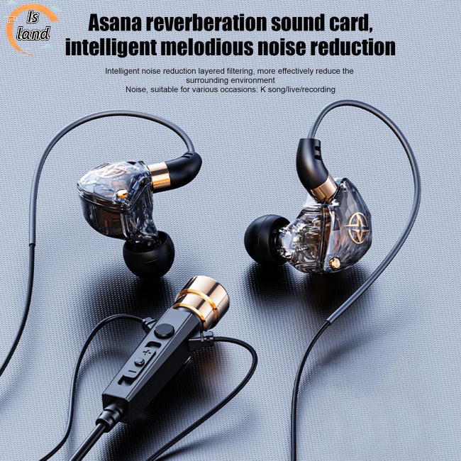 Tai Nghe Nhét Tai Có Dây Typ-c Chống Tiếng Ồn Kèm Mic Dùng Để Hát / Thu Âm