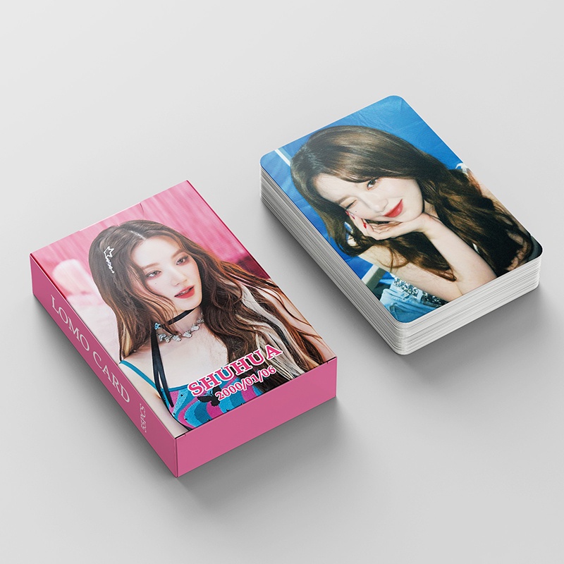 I-DLE SHUHUA LOMO Card Set 55 Tấm Thẻ Ảnh Hình Nhóm Nhạc KPOP