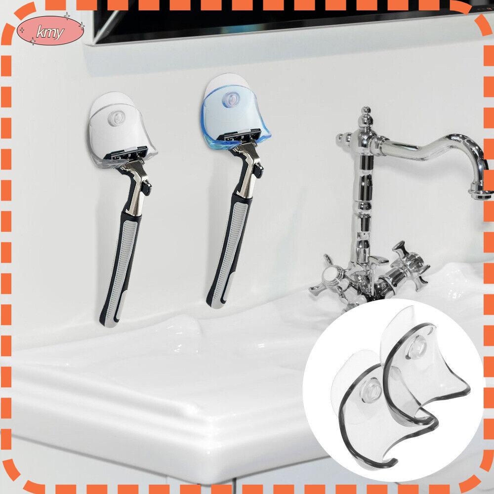 KRNY Set 2 Giá Đỡ Dao Cạo Râu Gắn Tường Kèm Móc Hít Tiện Dụng