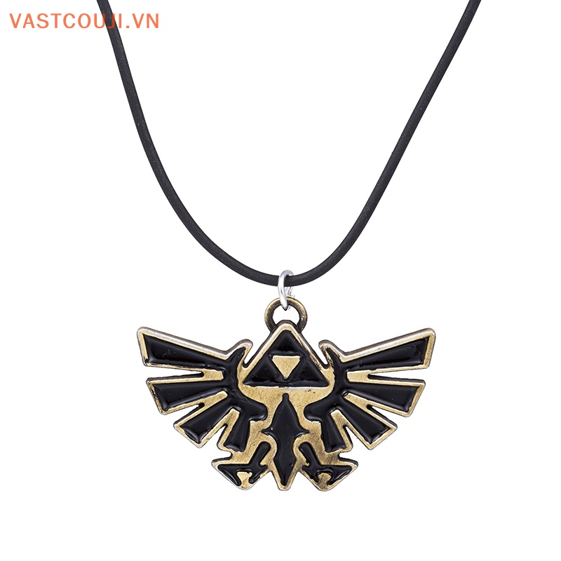 Vòng Cổ Choker Dây Da Mặt Biểu Tượng Zeldas Thời Trang Vintage Cho Nam Và Nữ