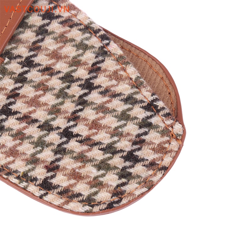 1 Túi Đựng Bảo Vệ Mắt Kính Họa Tiết Kẻ Sọc Độc Đáo Thời Trang