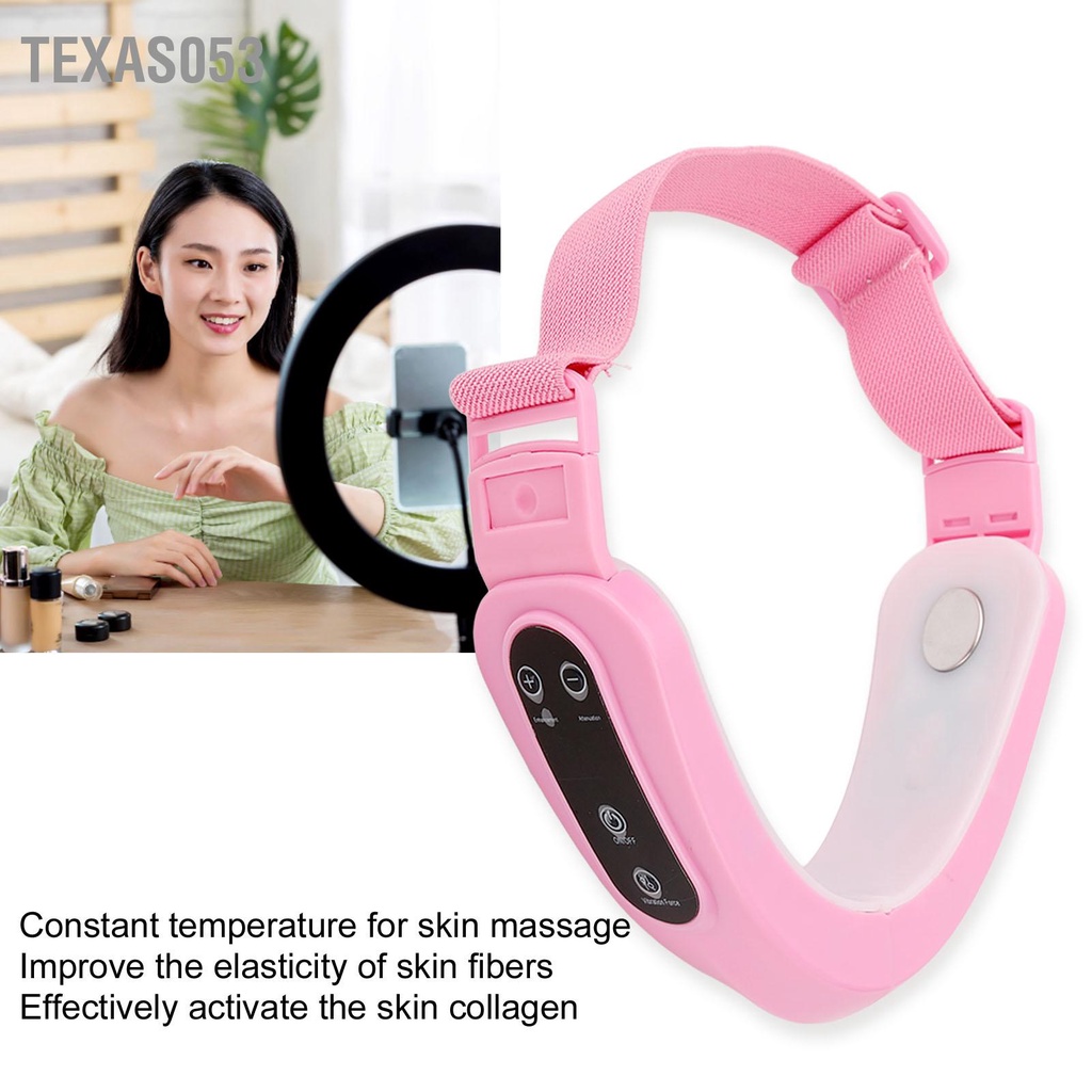 Texas053 Máy giảm béo mặt 13 Bánh răng rung Ánh sáng đầy màu sắc mát xa tạo hình khuôn siêu nhỏ