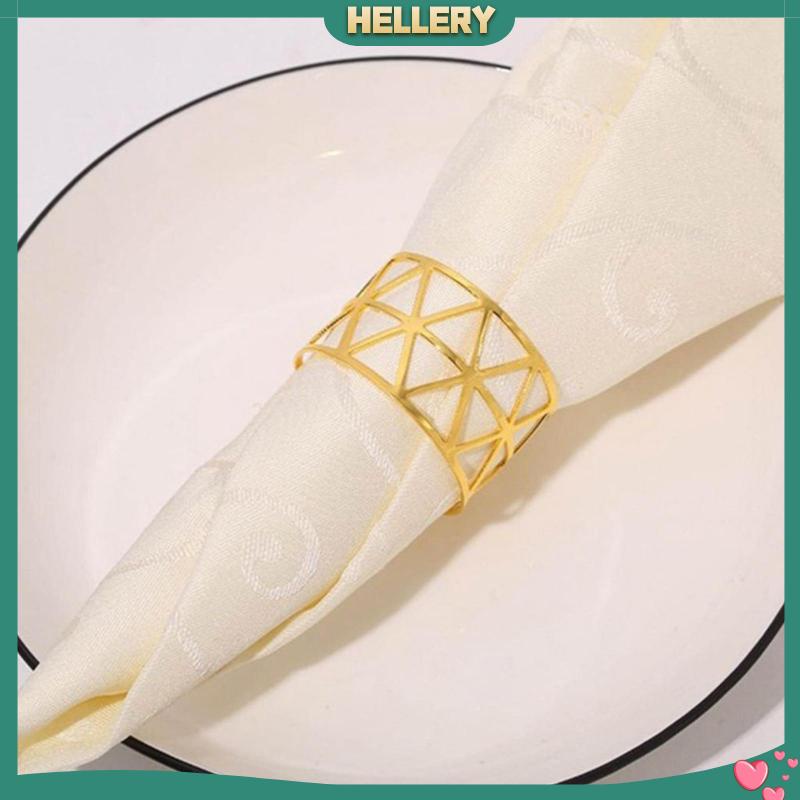 Bộ 6 Khóa Khăn Ăn Bằng Kim Loại Tiện Dụng Cho Gia Đình