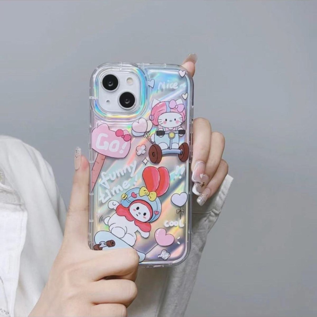 Ốp Điện Thoại Dẻo Họa Tiết Hoạt Hình Mèo Melody Dễ Thương Chống Sốc Cho Iphone 138p 14 xr7pro / 12 11xsmax 33QG