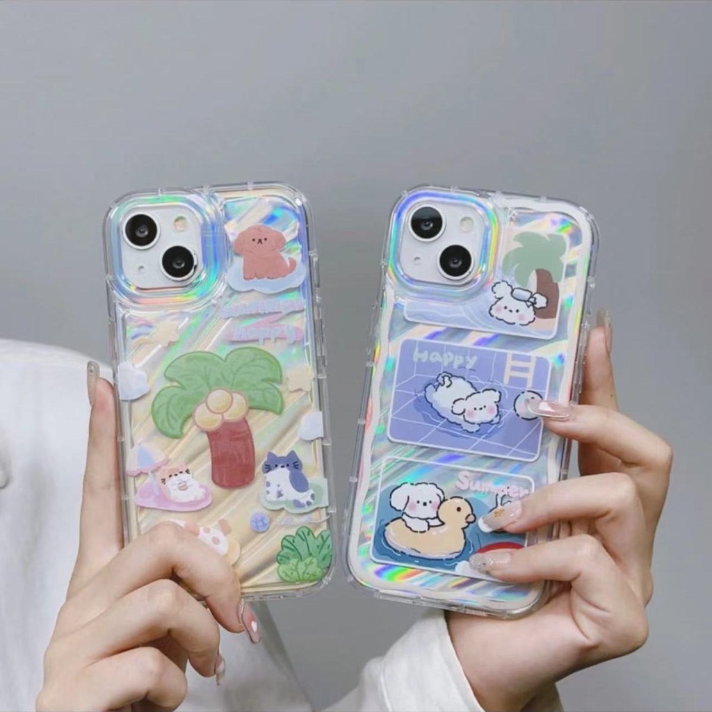 Ốp Điện Thoại Mềm Trong Suốt In Hình Cún Bơi Lội Dễ Thương Cho Iphone XR XiPhone12PRO147PLUS8 / Apple ADH5