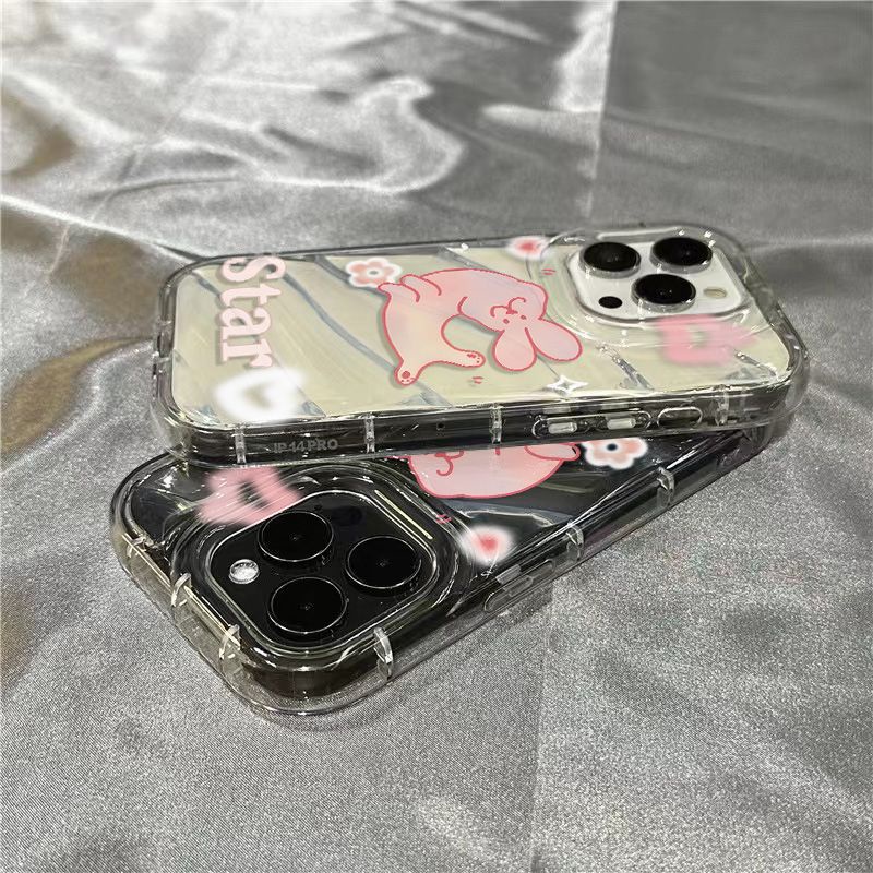 Ốp Điện Thoại Mềm Trong Suốt Hình Thỏ Dễ Thương Cho iPhone14promax 1312 / 11 7 / 8plus xr / sins O3H2