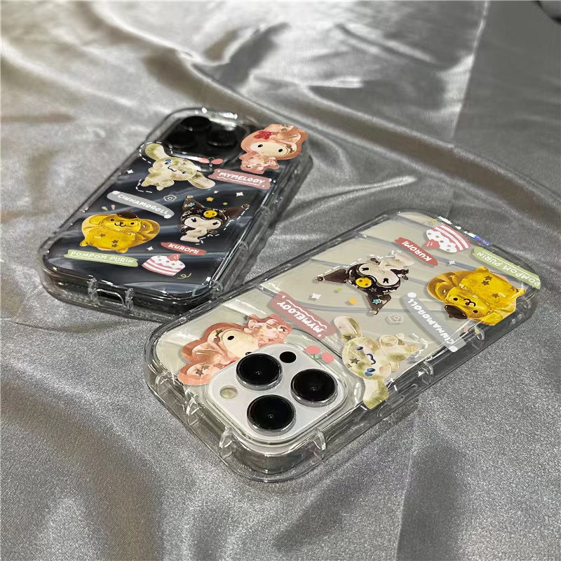 Ốp Điện Thoại Mềm Trong Suốt Hình Cún Cinnamon Cho Iphone 1312 xr 11iPhone14promax 8sins7 2ZHV