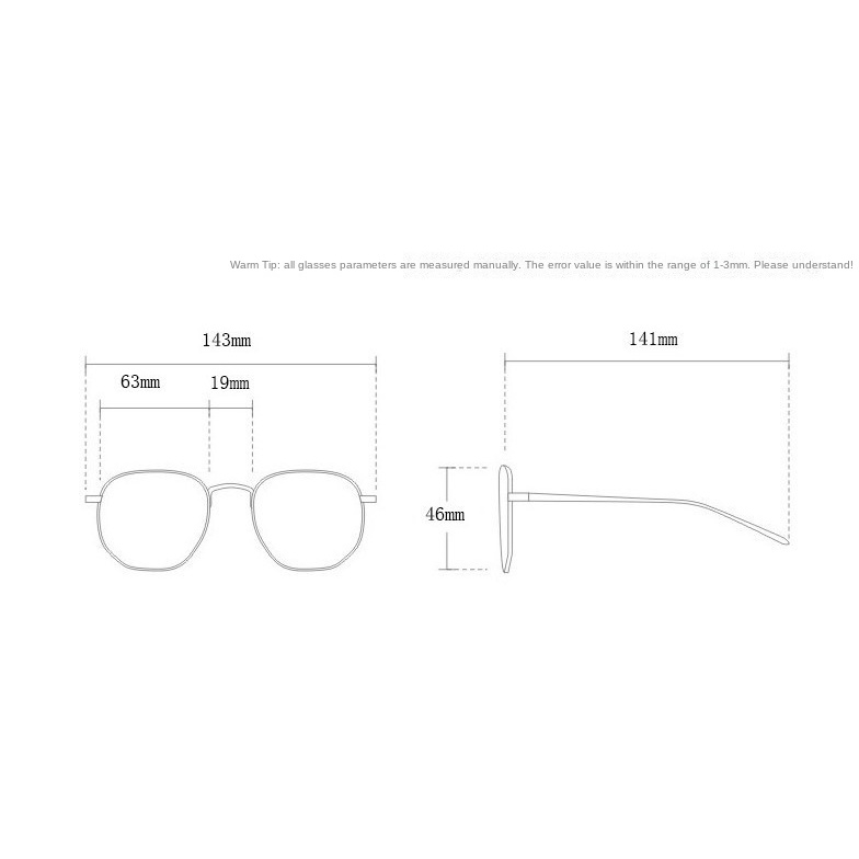 【-0°~-400°Mắt Kính Chống Ánh Sáng Xanh Hình Tam Giác / Bức Xạ Dành Cho Nữ