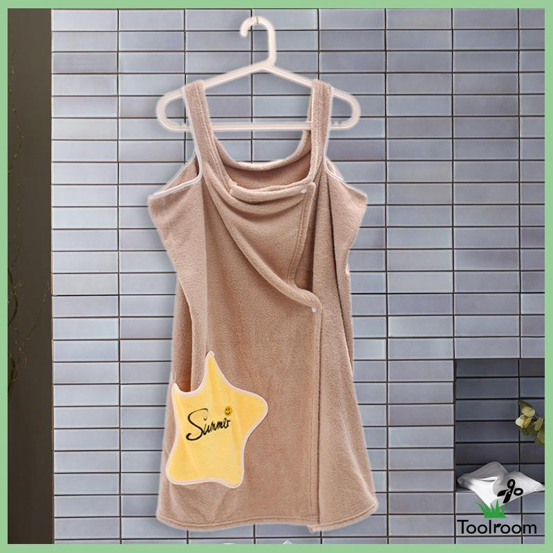 Khăn Quấn Tắm Thiết Kế Tiện Lợi Dễ Dùng Cho Nữ