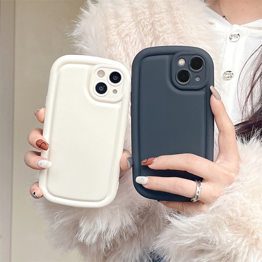 Ốp Chống Sốc Mờ Xà Phòng Cho Xiaomi Redmi Note 12 Pro+ Plus 5G 11 10 9 Pro 11s 9s 10s 4G Màu Retro Bọc Toàn Bộ Đệm Khí Chống Rơi Vỏ Điện Thoại TPU Mềm Trong Suốt Ốp Lưng