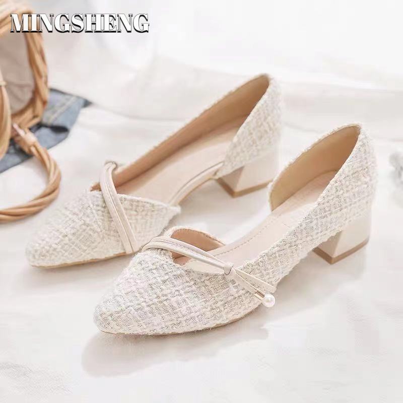 Giày cao gót MINGSHENG thời trang dành cho nữ