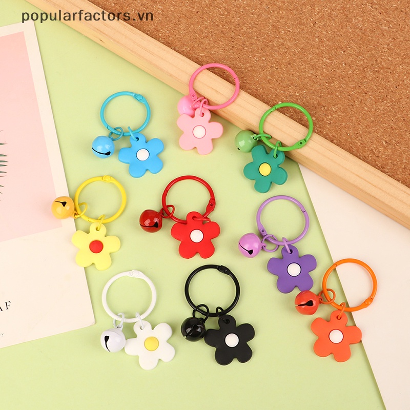 Móc Khóa Hình Hoa Nhỏ Nhiều Màu Sắc Phong Cách Hàn Quốc Dành Cho Nữ