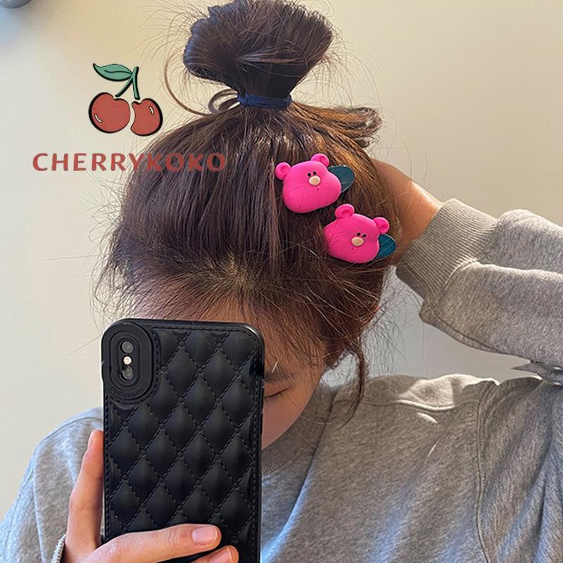🍒🍒CHERRYKOKO Kẹp Tóc Hình Gấu Dễ Thương Cho Bé